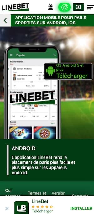APK Linebet, test et avis complet sur cette application mobile en .